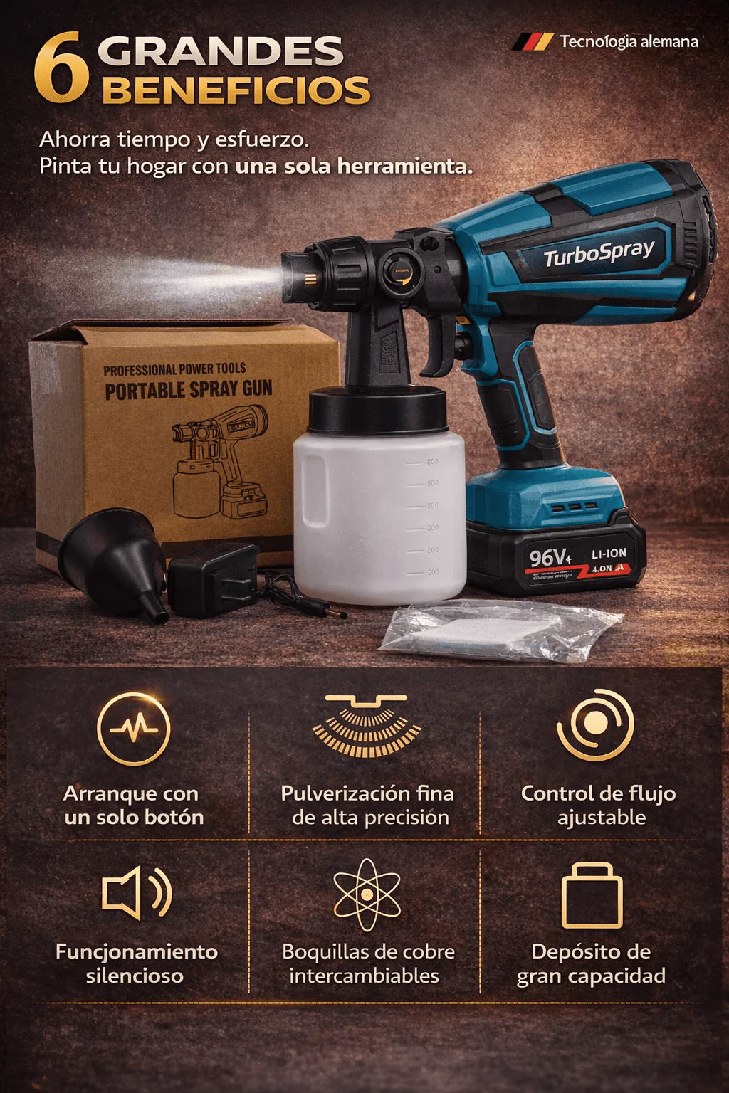 Pistola de pintura eléctrica + ENVIO GRATIS🎁
